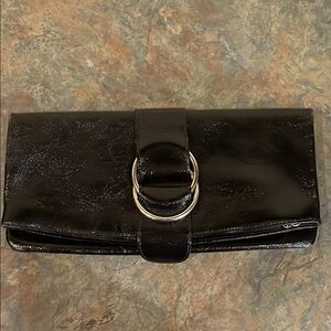 HOBO Black Leather Clutch Bag- P7